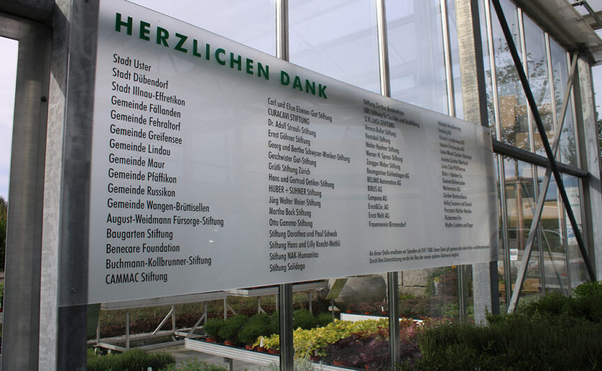 Dank vielen Spendern aber auch grosser Eigenleistung konnte das Projekt realisiert werden.